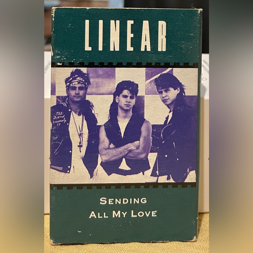 SENDING ALL MY LOVE by LINEAR (CASSETTE SINGLE, 1990)